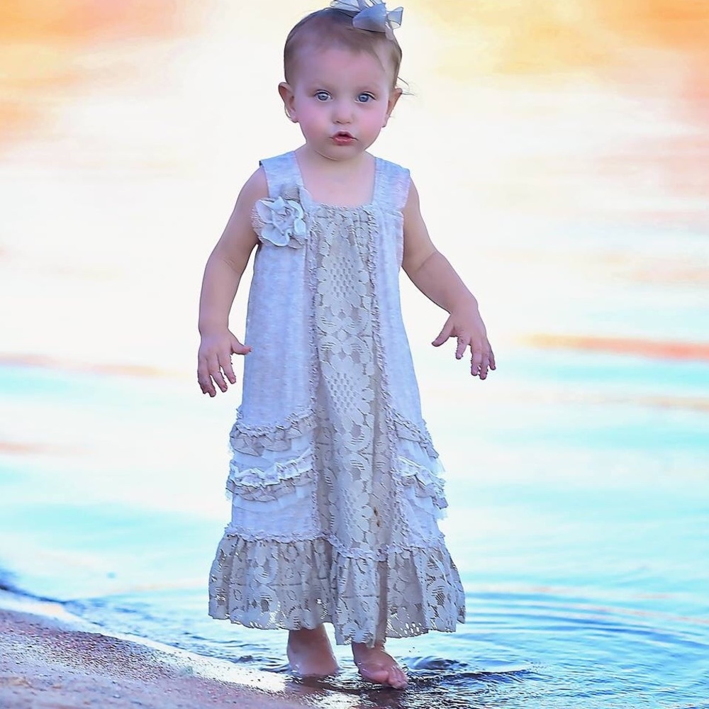 Isabelle and Chloe Latte Love Dress Boho style